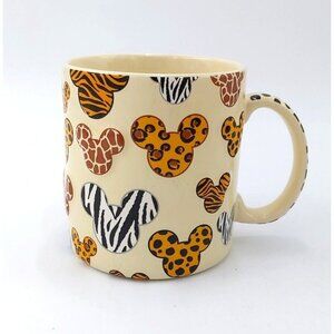 Disney Parks  Animal Kingdom  3D Mickey Mouse Animal Prints Mug-16 Ounces
